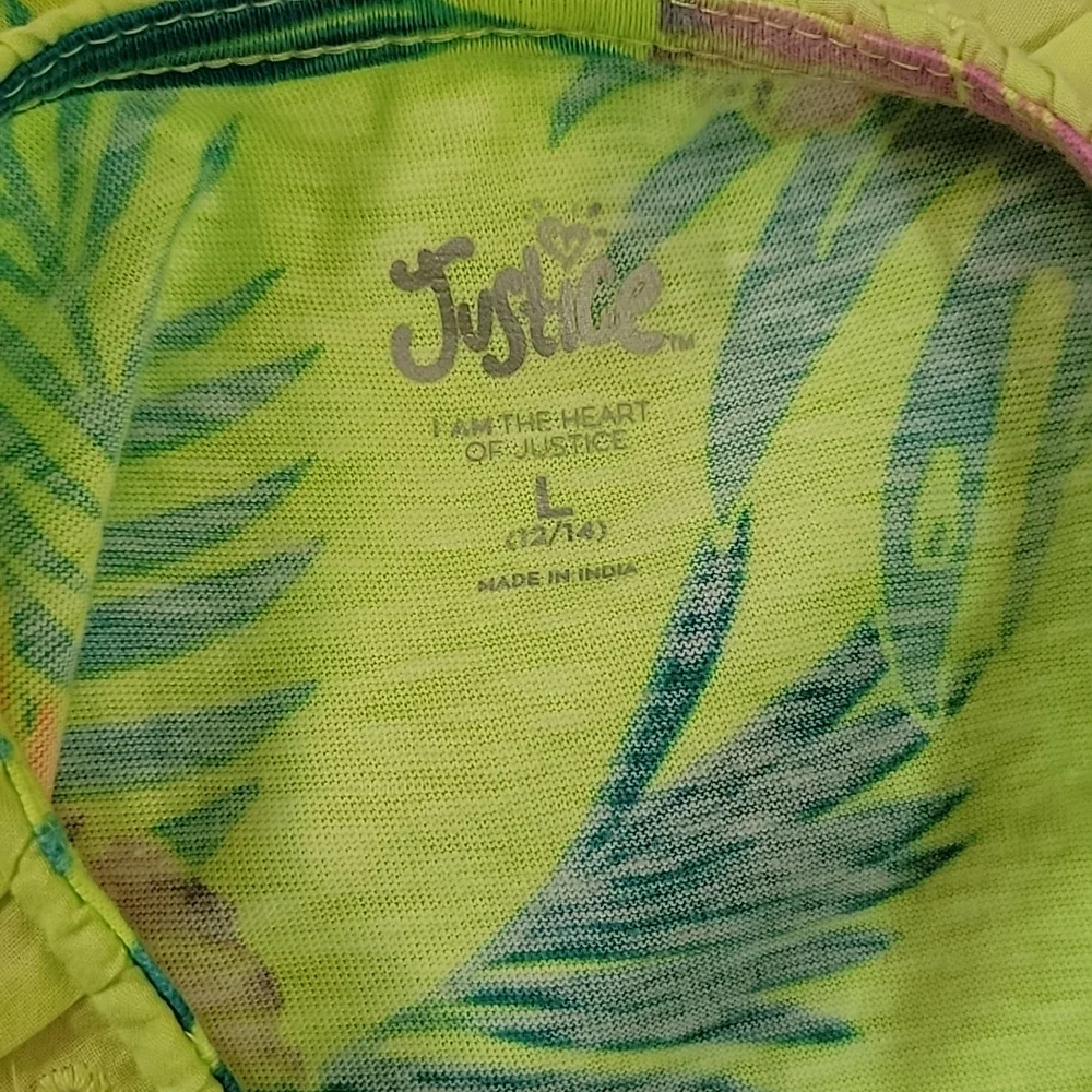 Justice Girls Fash Ruffle Tank Top Size L (12-14)